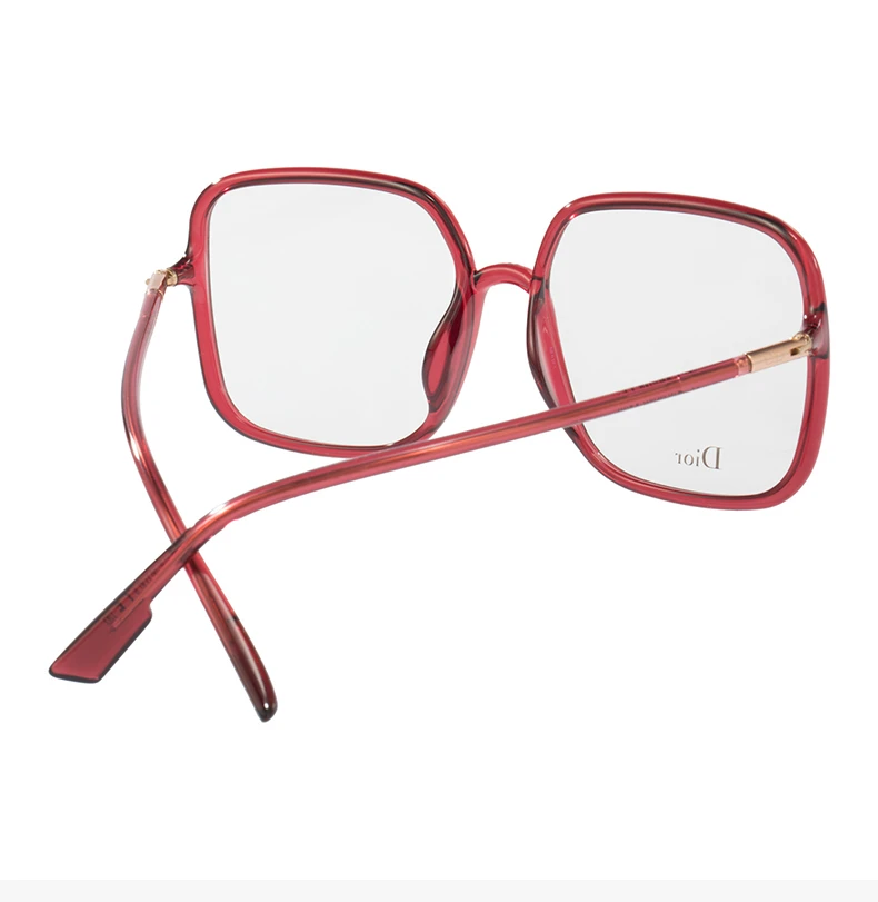 商品[国内直发] Dior|DIOR 女士棕红色方形眼镜 SOSTELLAIREO1F-LHF-BURGUND-OPAL,价格¥1009,第7张图片详细描述