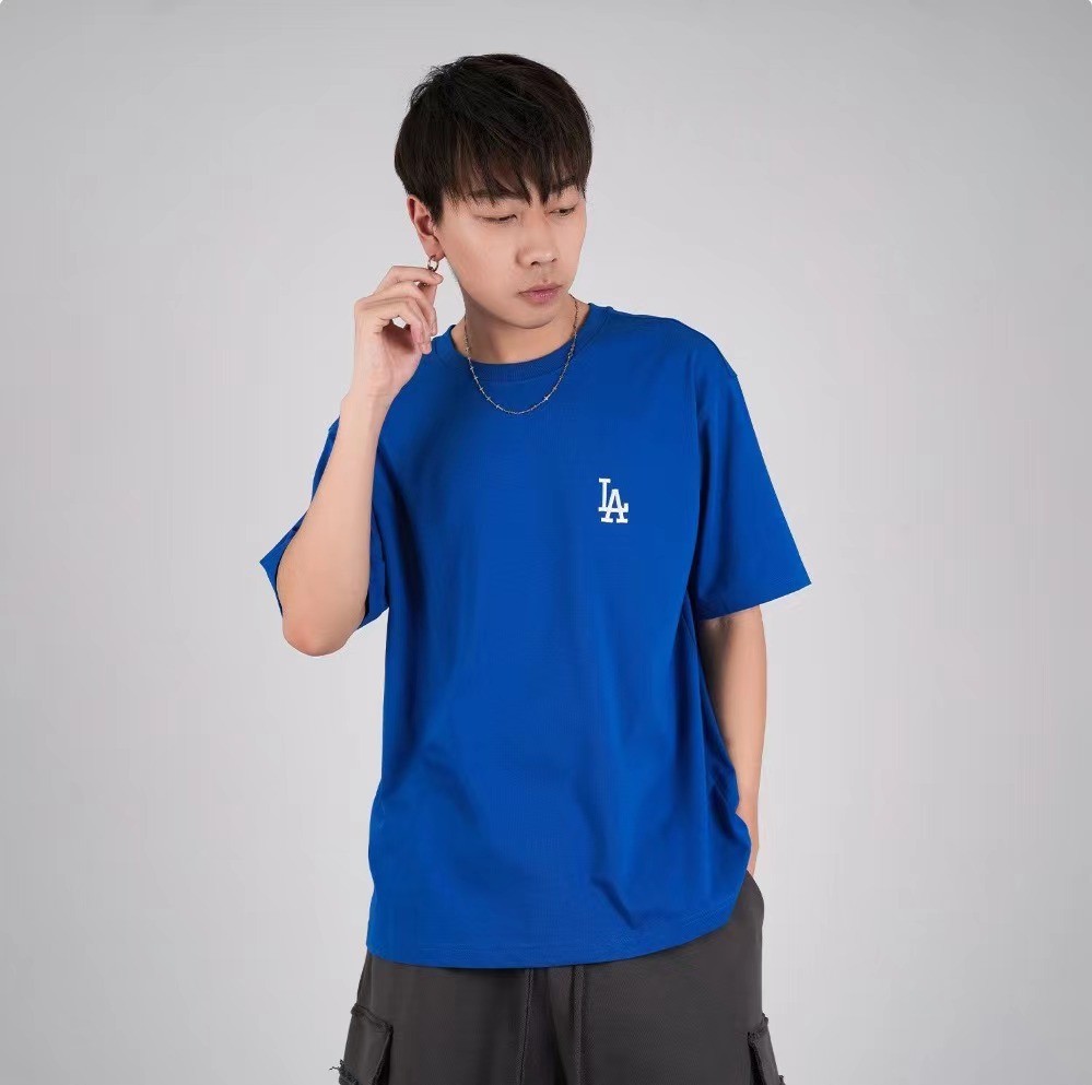 商品MLB|【享贝家】美联棒MLB LA大标半袖 蓝色 31TS3313107U L,价格¥286,第6张图片详细描述