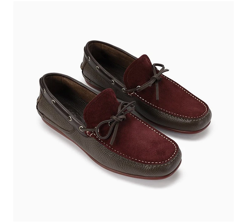 商品Salvatore Ferragamo|SALVATORE FERRAGAMO 男士棕色芒果皮乐福鞋 0582735,价格¥2272,第5张图片详细描述