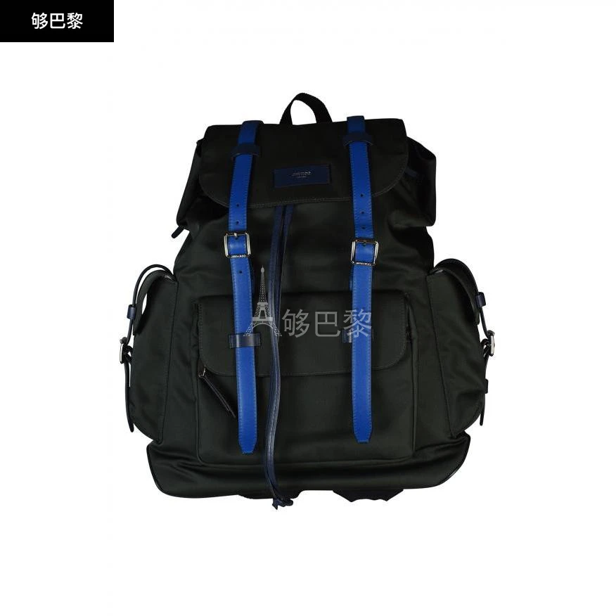 商品Jimmy Choo|【特惠7.4折】【预售】 男士 双肩包 Wixon backpack 6145 WIXON KAKI BLEU ,价格¥7616,第2张图片详细描述