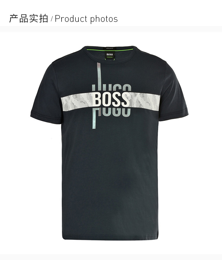商品Hugo Boss|Hugo Boss 雨果博斯 男士深藍色纯棉短袖T恤 TEE2-1815506410,价格¥600,第23张图片详细描述