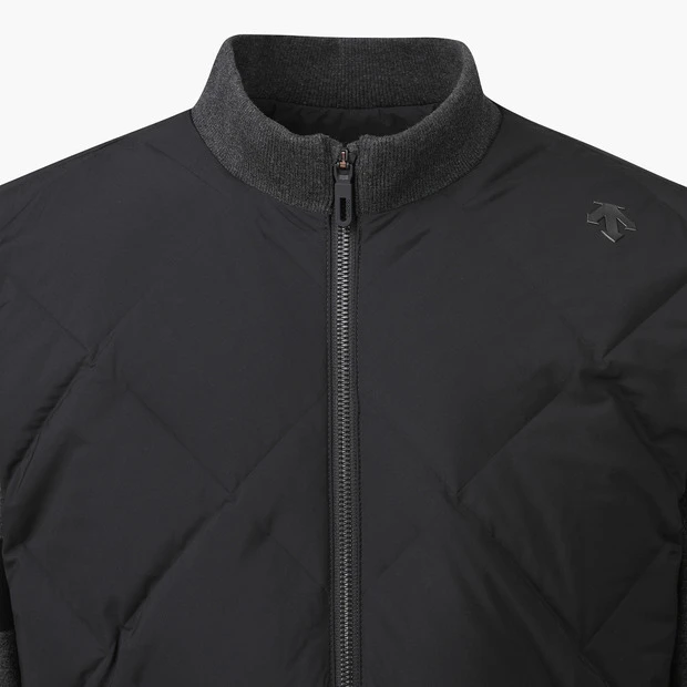 商品【预售商品15天发货】 DESCENTE|高尔夫系列男士混合针织羽绒夹克 DP42MFKOO5-BLKG,价格¥2408,第14张图片详细描述