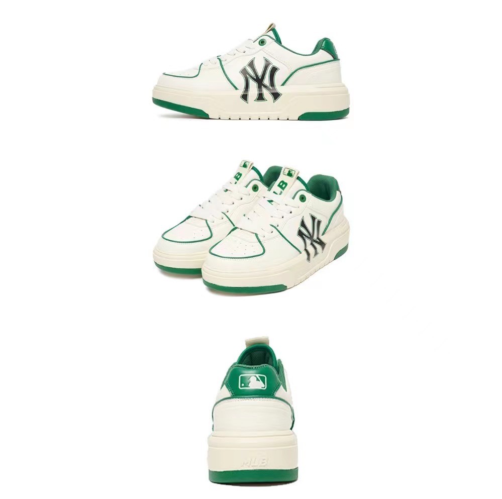 商品MLB|【享贝家】MLB 纽约洋基队 厚底舒适板鞋 绿色 男女同款 3ASXCA12N-50GNS,价格¥615,第4张图片详细描述