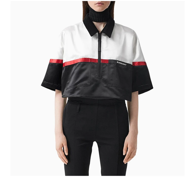 商品Burberry|BURBERRY 拼色女士衬衫 4566933,价格¥4603,第5张图片详细描述