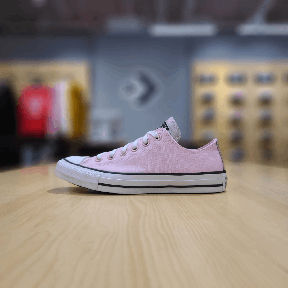 商品Converse|【韩国直邮|包邮包税】匡威 CHUNK TAYLOR ALL STAR ANODIESED 金属 PINK FOAM 低腰 帆布鞋 CTAS OX PINK FOAM/DIGITAL BLUE/WHITE 570288C,价格¥544,第2张图片详细描述