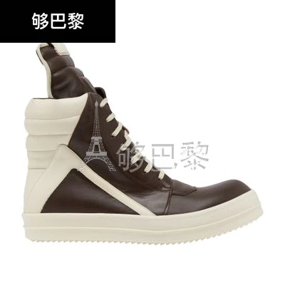 商品Rick Owens|【预售】 男士 休闲运动鞋 Geobasket  RU02C7894/LCGLP O/411 OWE9E69SBRW,价格¥6517,第2张图片详细描述