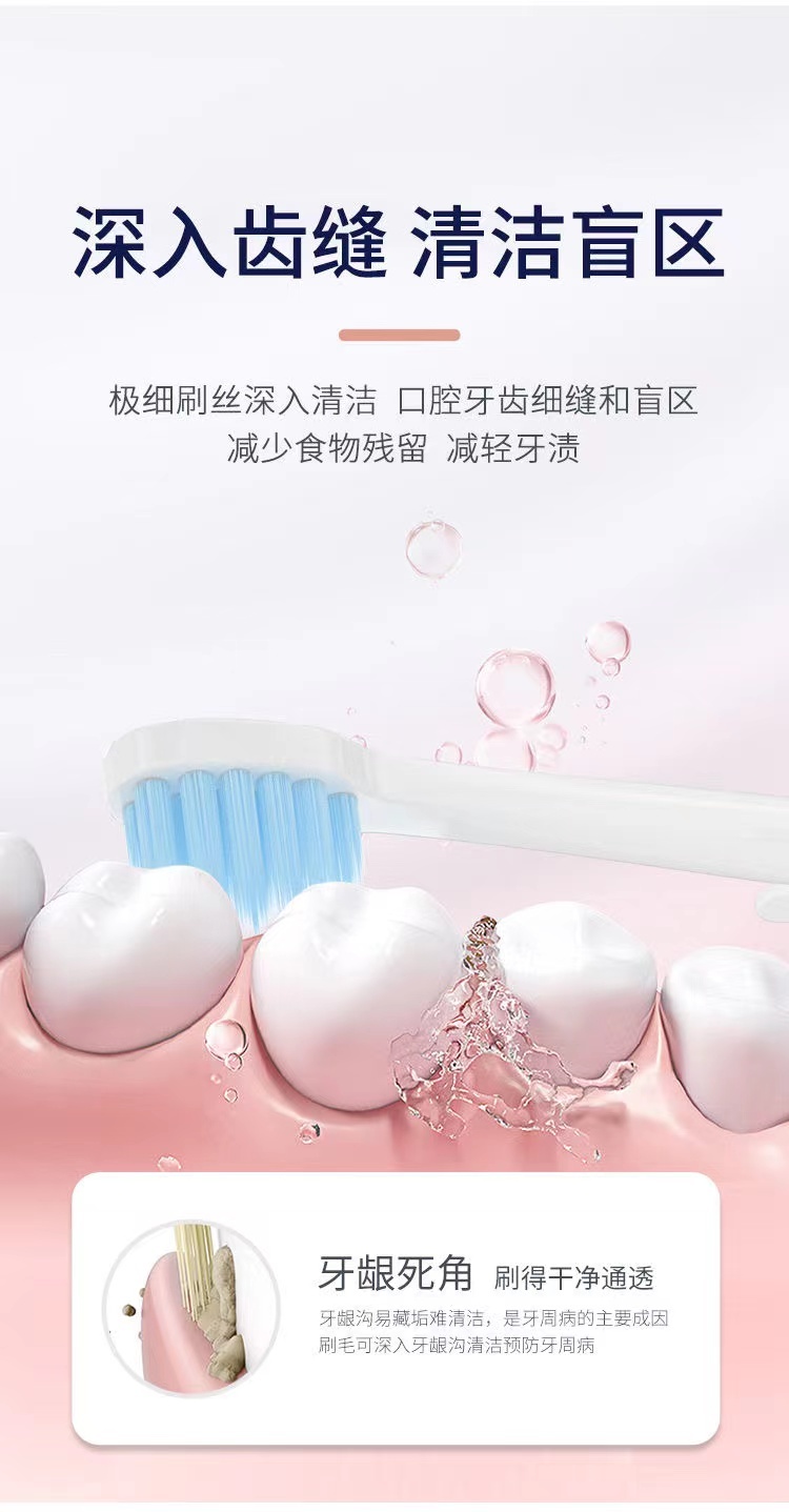 商品[国内直发] INBER|婴蓓儿童牙刷软毛超细2-10岁以上婴幼儿宝宝学生可用护齿5支装,价格¥20,第4张图片详细描述