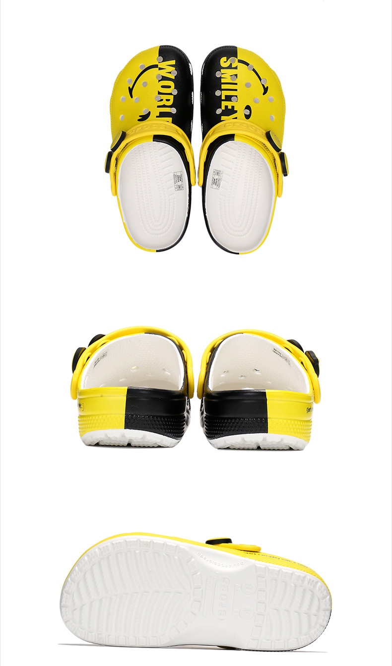商品[国内直发] Crocs|Classic smiley 2 clog 经典笑脸二代克骆格 男士休闲凉鞋拖鞋洞洞鞋,价格¥218,第5张图片详细描述