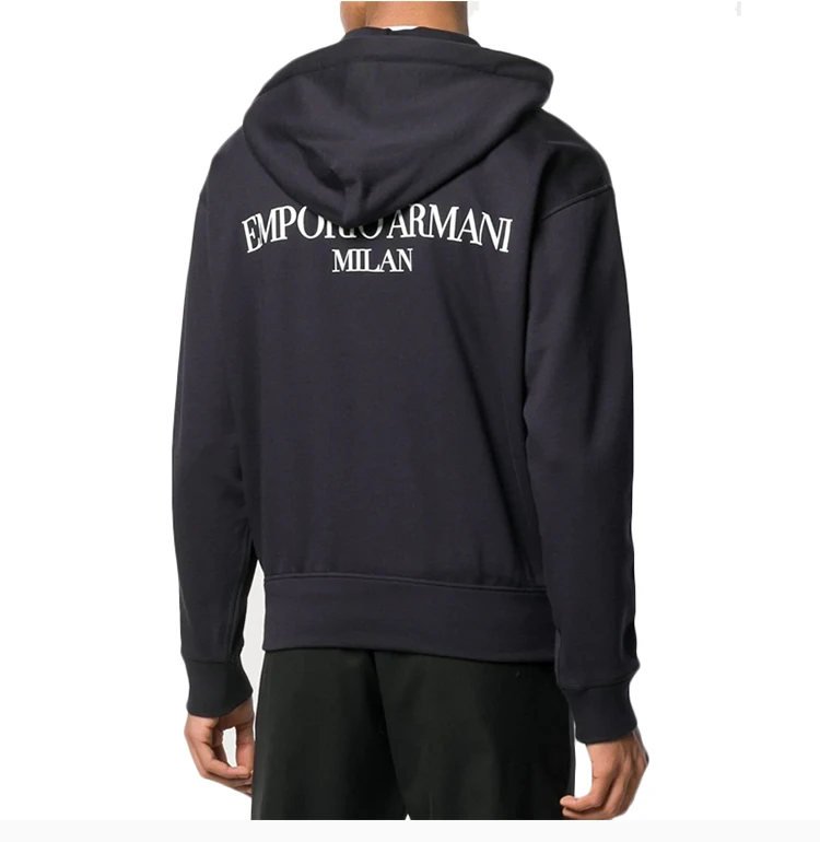 商品Emporio Armani|Emporio Armani 安普里奥 阿玛尼 男士运动夹克深蓝色 3G1BN4-JHUZ-0920,价格¥1165,第5张图片详细描述