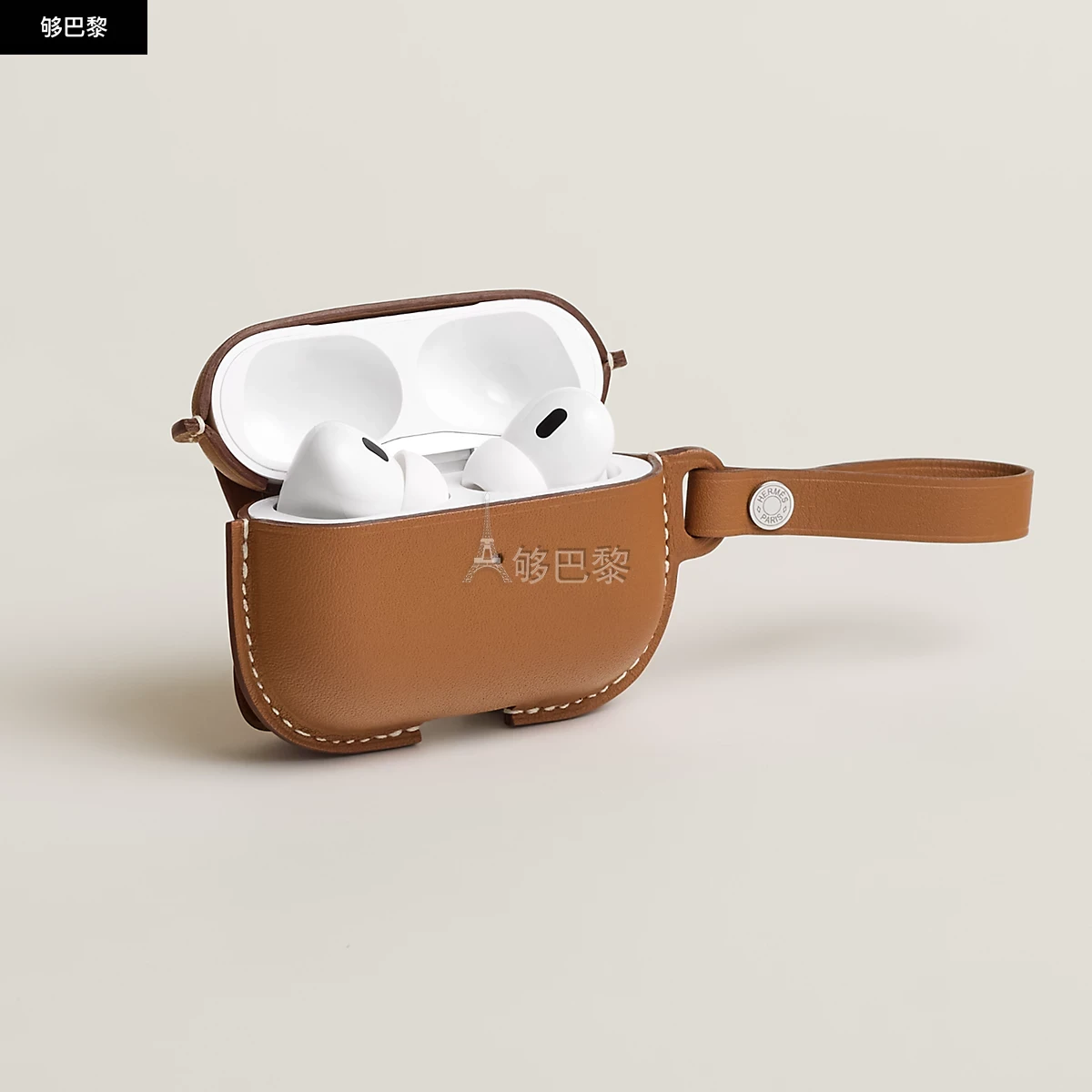 商品Hermes|【预售】 爱马仕 25春夏 女士 耳机包 Étui pour AirPods Pro 2 H0009721A37 ,价格¥8979,第4张图片详细描述