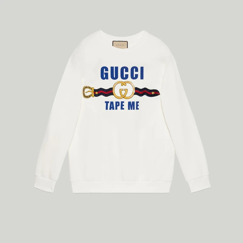 商品[国内直发] Gucci|GUCCI 白色女士卫衣/帽衫 721361-XJFIZ-9088,价格¥10026,第1张图片详细描述