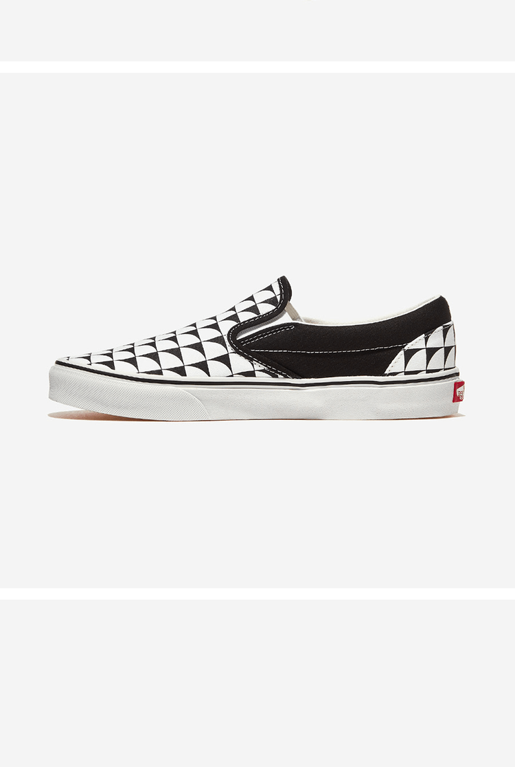 商品Vans|【Brilliant|包邮包税】万斯 CLASSIC SLIP-ON  休闲鞋 便鞋 一脚蹬 懒人鞋  VN000CT5BP7 CHECKERBOARD BLACK/TRUE WHITE,价格¥329,第4张图片详细描述