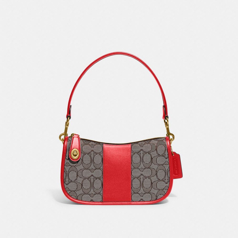 商品[国内直发] Coach|【清仓价】蔻驰女包专柜款Swinger手提单肩斜跨包月牙腋下包麻将包单肩包腋下包CD678,价格¥731,第6张图片详细描述