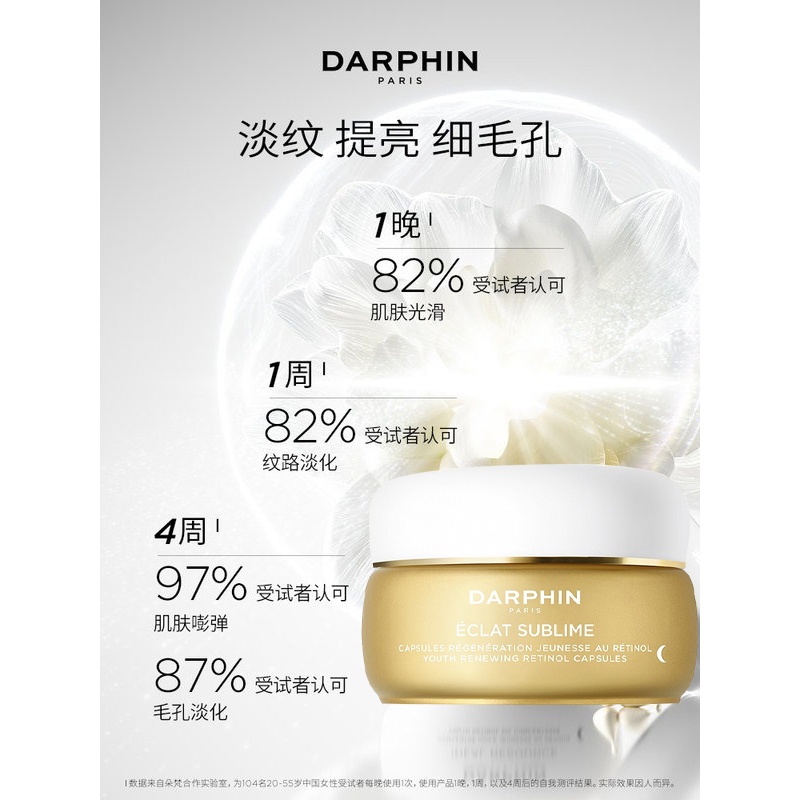商品Darphin|DARPHIN朵梵维A小珍珠抗老视黄醇a醇精华油60粒 20.4g,价格¥556,第5张图片详细描述