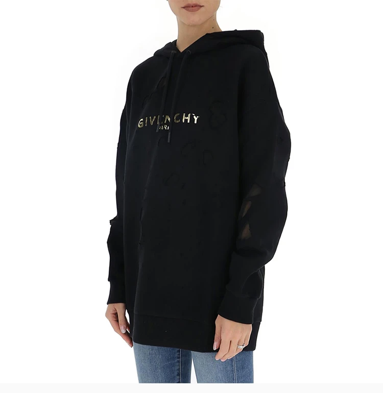 商品[国内直发] Givenchy|GIVENCHY 黑色女士卫衣/帽衫 BW900C3Z3F-005,价格¥6297,第5张图片详细描述