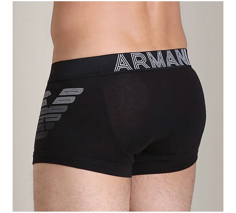 商品[国内直发] Emporio Armani|EMPORIO ARMANI 男士黑色弹力内裤 111866-4P745-00020,价格¥417,第4张图片详细描述