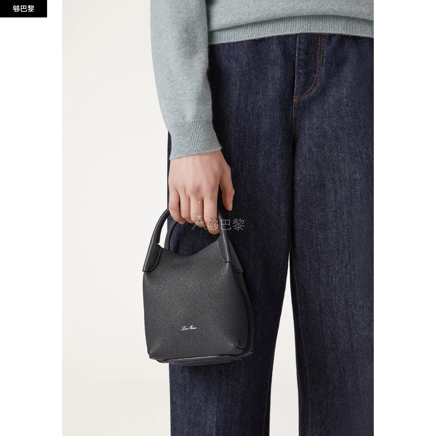 商品Loro Piana|【预售】 25春夏 女士 手提包 Micro Bale bag FAN4647_W000 ,价格¥23789,第4张图片详细描述