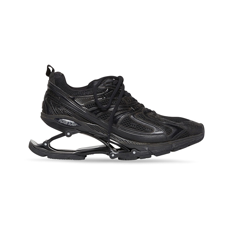 商品Balenciaga|巴黎世家 X-Pander男黑色聚氨酯访旧运动鞋,价格¥8573,第3张图片详细描述
