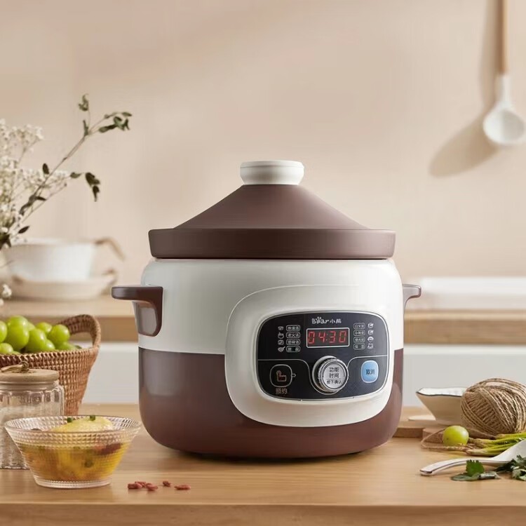 商品[国内直发] Bear|小熊电炖锅电炖盅2-4升家用紫砂内胆炖汤煲粥锅适用3-6人全新 2升紫砂电炖盅 ddg-d20t5,价格¥244,第2张图片详细描述