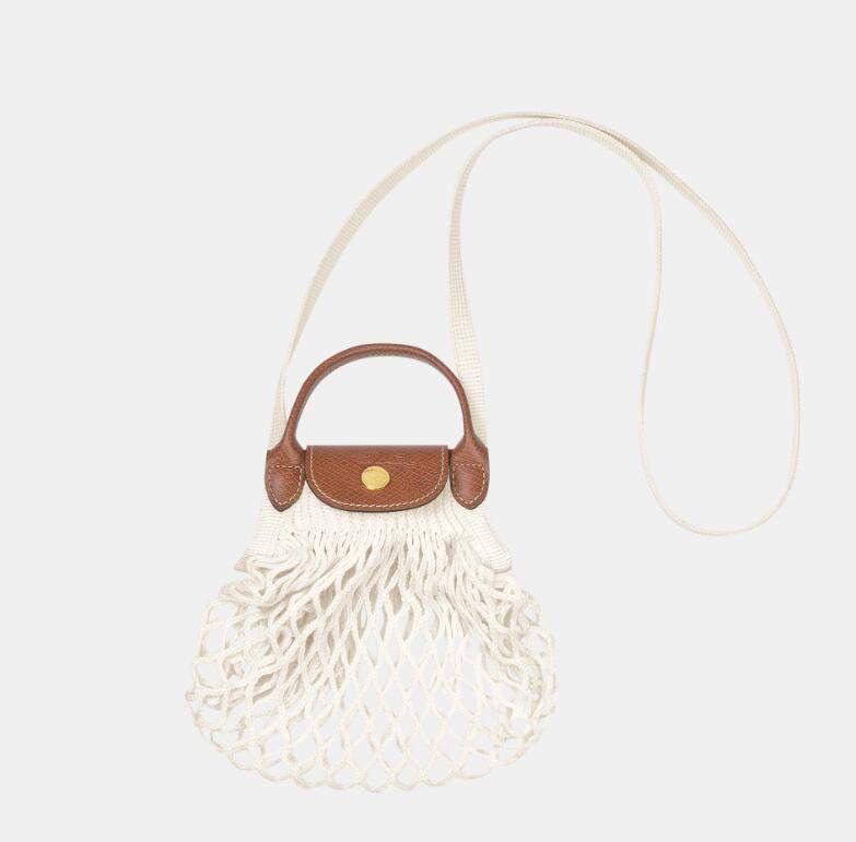 商品Longchamp|珑骧女士织物手提单肩包购物网袋多色大号/迷你（香港仓发货）,价格¥568,第7张图片详细描述