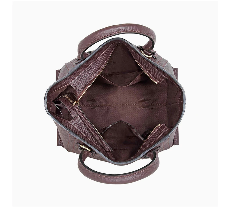 商品[国内直发] Longchamp|LONGCHAMP 女士MAILBOX系列深紫色牛皮小号手提单肩斜挎包 10103HTA061,价格¥4455,第7张图片详细描述