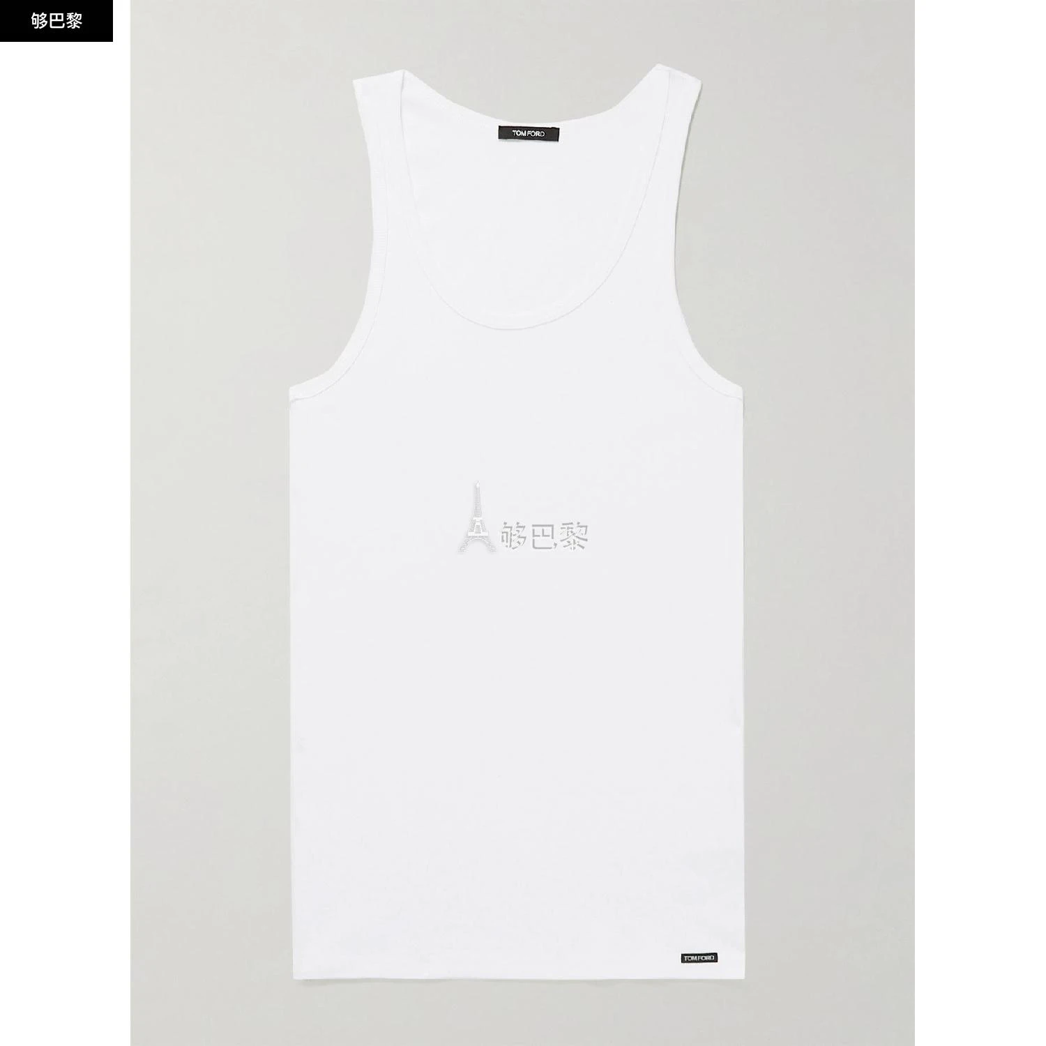 商品Tom Ford|包邮包税【预售7天发货】 TOM FORD 23秋冬 男士 背心 Ribbed Cotton and Modal-Blend Tank Top 13452677152210622 T4D10 121100 ,价格¥1362,第3张图片详细描述