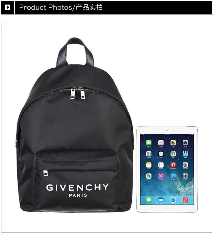 商品[国内直发] Givenchy|GIVENCHY 黑色男士双肩包 BK500JK0AK-004,价格¥7797,第11张图片详细描述