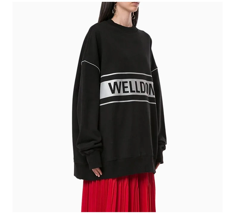 商品We11done|WE11DONE 黑色女士卫衣/帽衫 WD-SS5-19-048-BK,价格¥1438,第7张图片详细描述