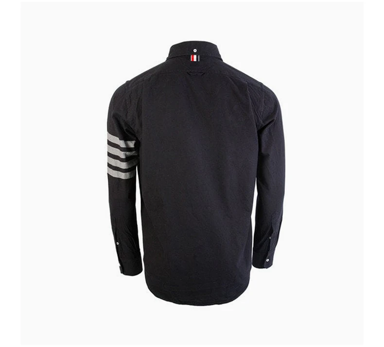 商品Thom Browne|THOM BROWNE 黑色男士衬衫 MWL272A-05245-415,价格¥2761,第5张图片详细描述