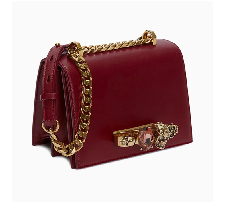 商品[国内直发] Alexander McQueen|ALEXANDER MCQUEEN 红色女士斜挎包 558541-CMO0T-5540,价格¥4919,第5张图片详细描述