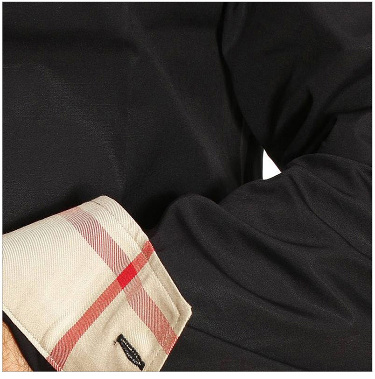 商品Burberry|Burberry 博柏利 男士黑色棉质长袖衬衫 3991162,价格¥1087,第30张图片详细描述