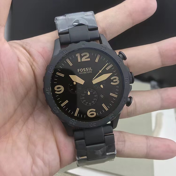 商品[国内直发] Fossil|FOSSIL手表皮带三眼计时石英大男表JR1487JR1354JR1504JR1401包邮,价格¥608,第15张图片详细描述