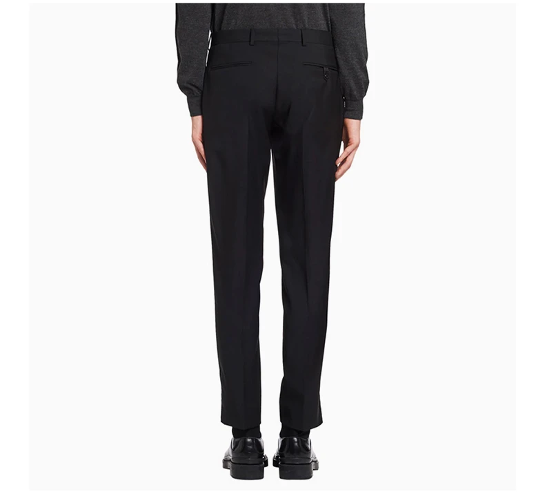 商品[国内直发] Prada|PRADA 普拉达 男士黑色羊毛休闲裤 UPA841-D39-F0002,价格¥2553,第7张图片�详细描述