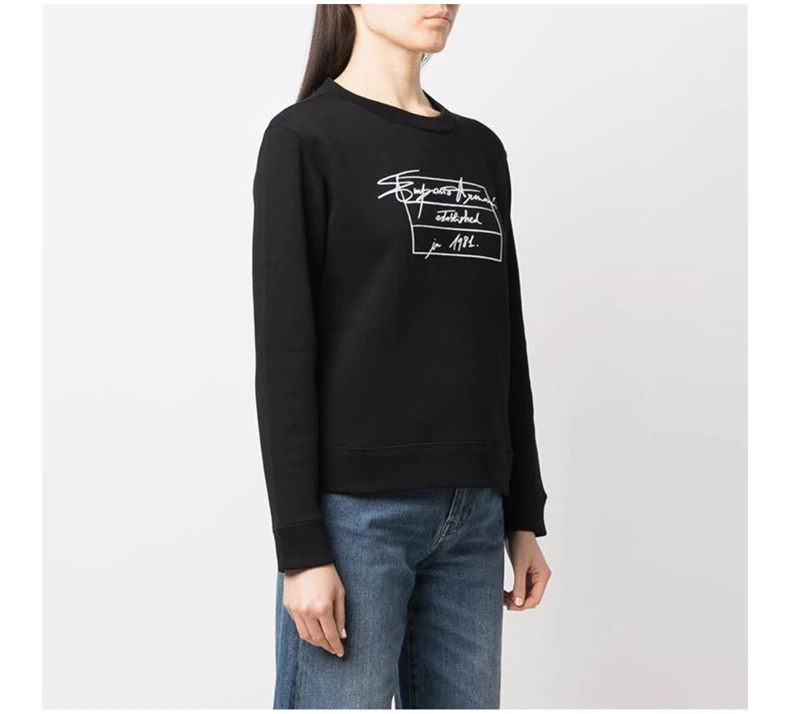 商品Emporio Armani|EMPORIO ARMANI 黑色女士卫衣/帽衫 6K2M7R-2JRGZ-0999,价格¥923,第5张图片详细描述