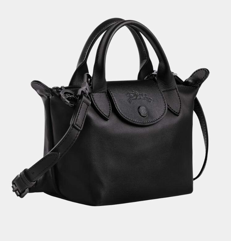 商品Longchamp|珑骧 女士LE PLIAGE CUIR系列迷你短柄皮质手提包饺子包L1500 987（香港仓发货）,价格¥3361,第11张图片详细描述