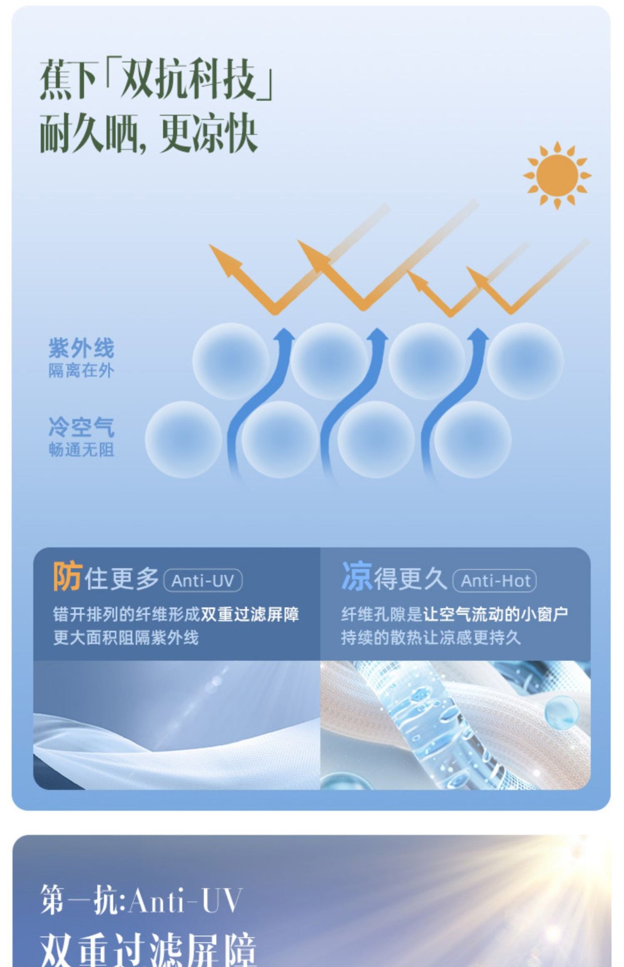 商品[国内直发] Beneunder|蕉下防晒衣AL108女夏季防紫外线原纱冰丝透气户外凉感披肩防晒服,价格¥318,第5张图片详细描述
