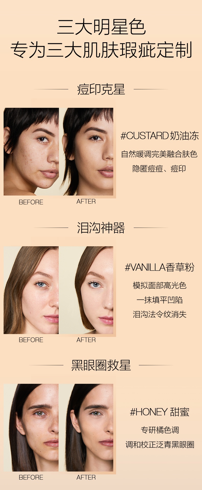 商品NARS| 亮采柔滑遮瑕液蜜遮痘印焕亮眼周提亮,价格¥218,第2张图片详细描述