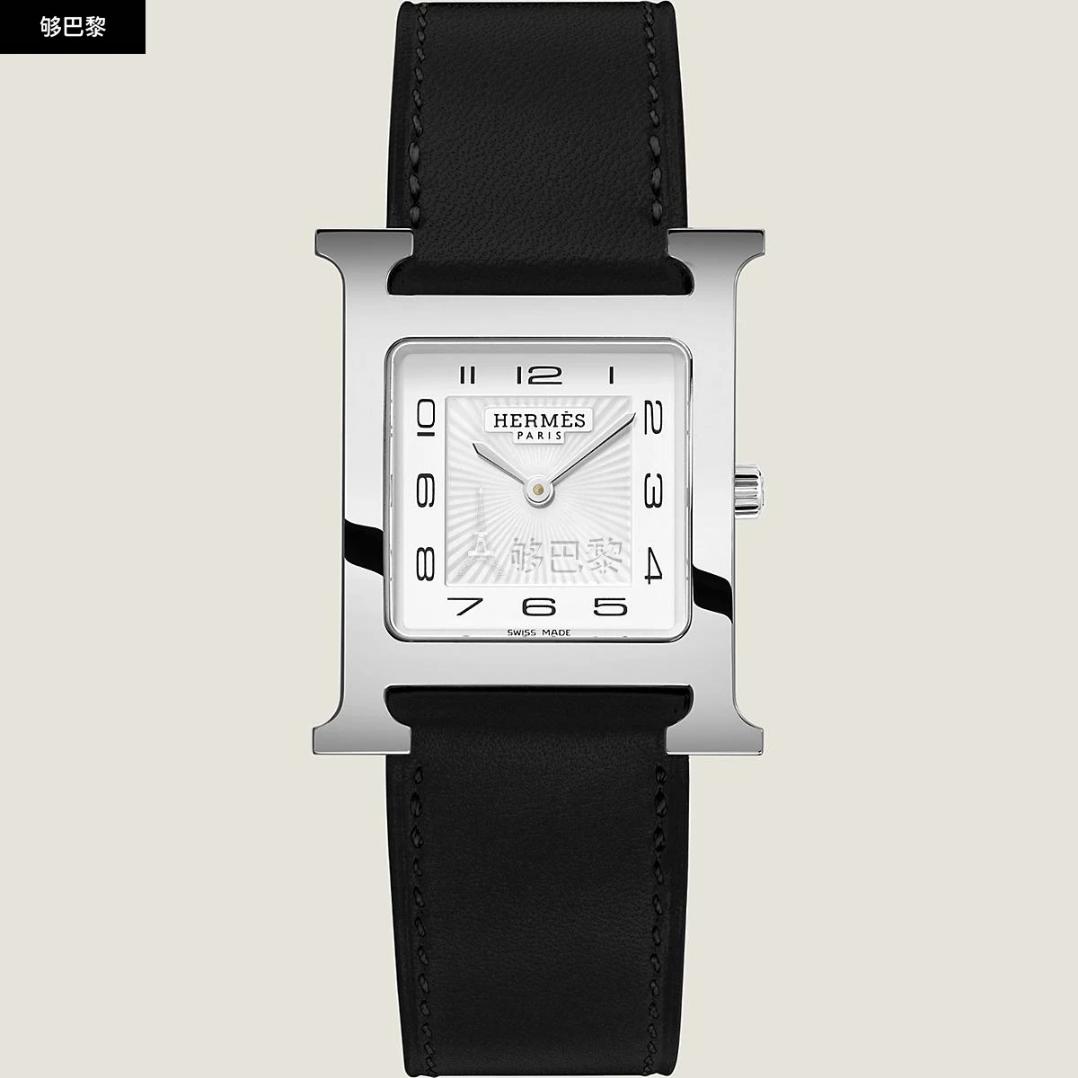 商品Hermes|【预售】 爱马仕 24秋冬 女士 手表带 Bracelet pour Heure H Moyen modèle 30 mm, simple tour WKB0102WK89113,价格¥3173,第4张图片详细描述