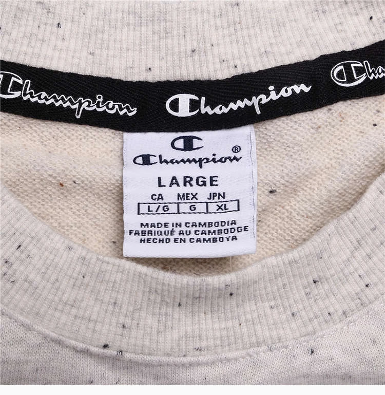 商品[国内直发] CHAMPION|Champion 灰色棉、涤纶女士卫衣 111387-EM020,价格¥140,第12张图片详细描述