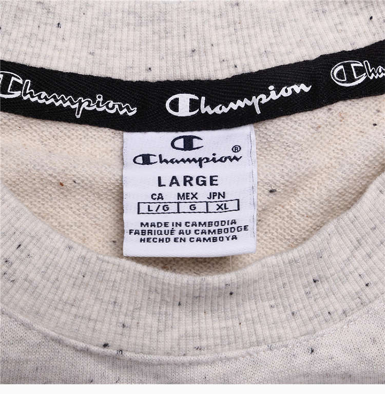 商品[国内直发] CHAMPION|Champion 灰色棉、涤纶女士卫衣 111387-EM020,价格¥305,第12张图片详细描述