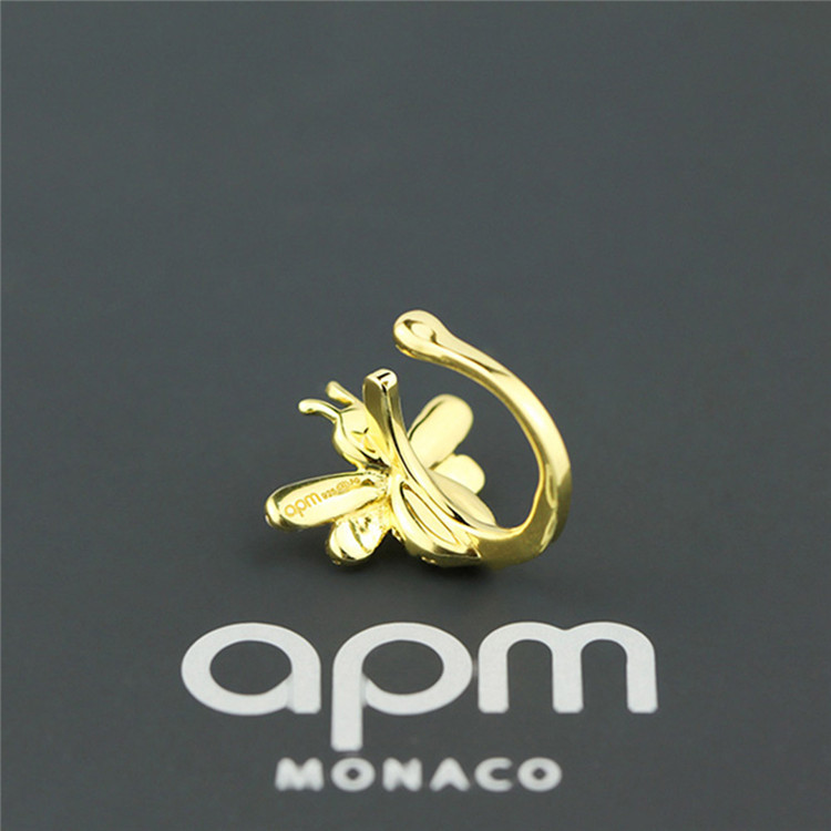 商品[国内直发] apm Monaco|APM MONACO 女士镶钻蜜蜂单只耳骨扣耳骨夹 AE10239OXY,价格¥456,第4张图片详细描述