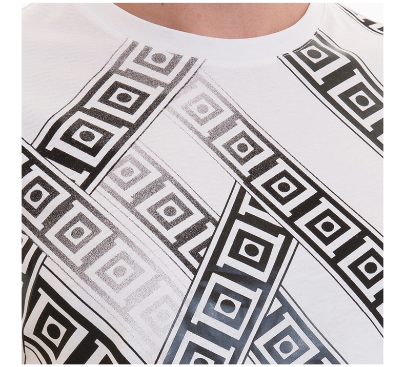 商品Versace|VERSACE COLLECTION 男士希腊字母印花T恤 V800683-VJ00351-V7001,价格¥482,第7张图片详细描述