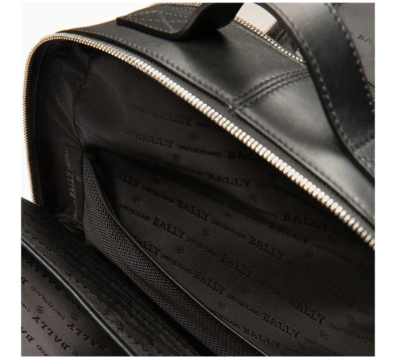 商品Bally|BALLY 男士纯色牛皮双肩包6231723,价格¥4859,第6张图片详细描述