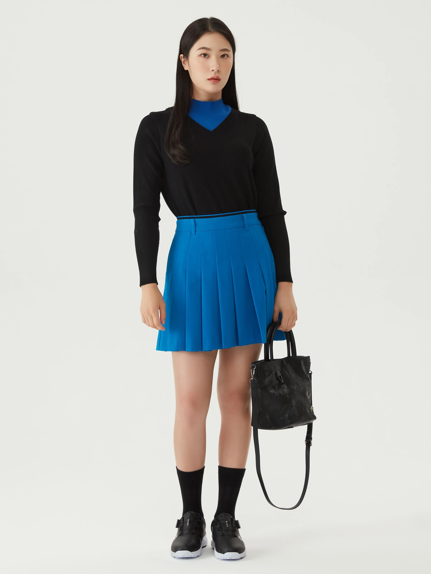 商品【预售商品15天发货】 DESCENTE|高尔夫女性松紧带细节百褶裙优雅 DO32WFSK93-MLGG,价格¥1025,第10张图片详细描述