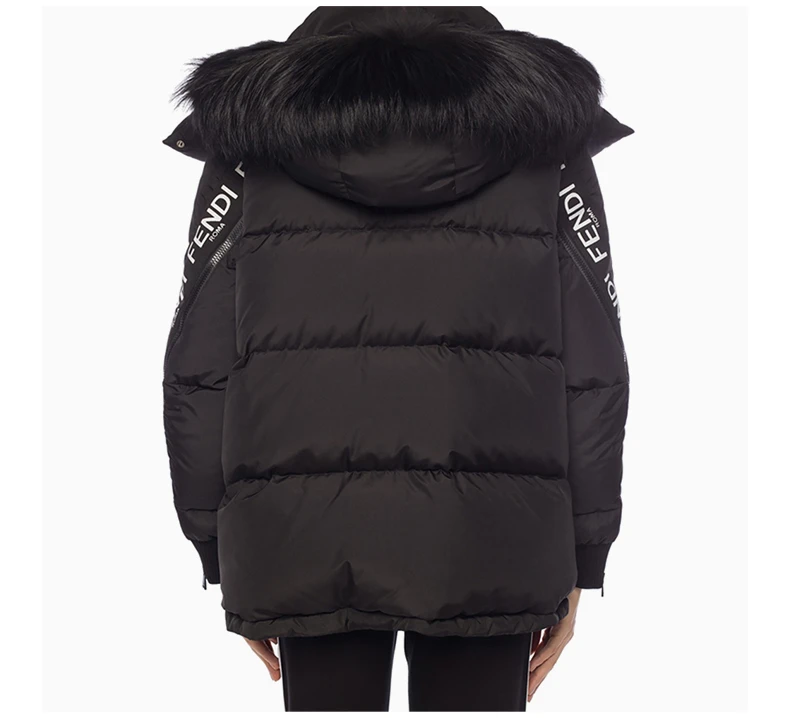 商品[国内直发] Fendi|Fendi 芬迪 女士黑色羽绒服 FAA432-A8WU-F0GME,价格¥12204,第6张图片详细描述