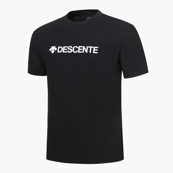 商品DESCENTE|【享贝家】DESCENTE 迪桑特 字母圆领运动短袖T恤  黑色 SN323TTS75（现采购商品，下单后12天内发货）,价格¥470,第4张图片详细描述