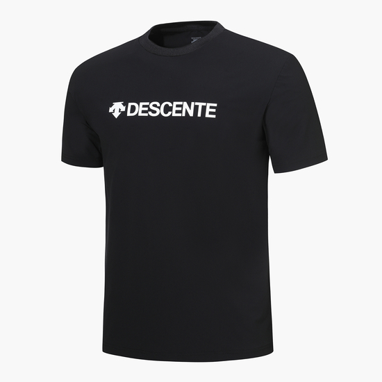 商品DESCENTE|【享贝家】DESCENTE 迪桑特 字母圆领运动短袖T恤  黑色 SN323TTS75（现采购商品，下单后12天内发货）,价格¥468,第2张图片详细描述