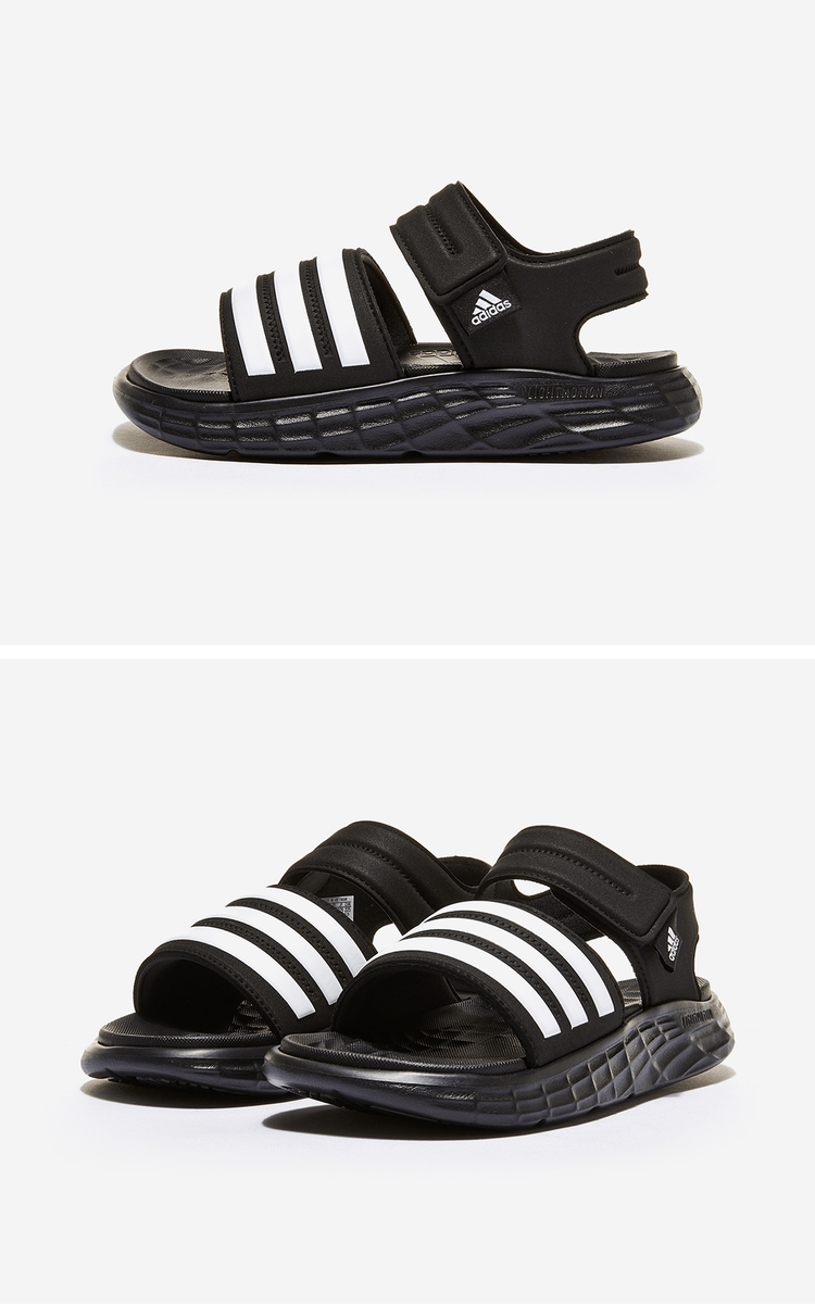 商品Adidas|【Brilliant|包邮包税】阿迪达斯 DURAMO SL SANDAL  凉鞋 沙滩鞋 运动凉鞋 拖鞋  FY6035 CBLACK/FTWWHT/CBLACK,价格¥215,第2张图片详细描述