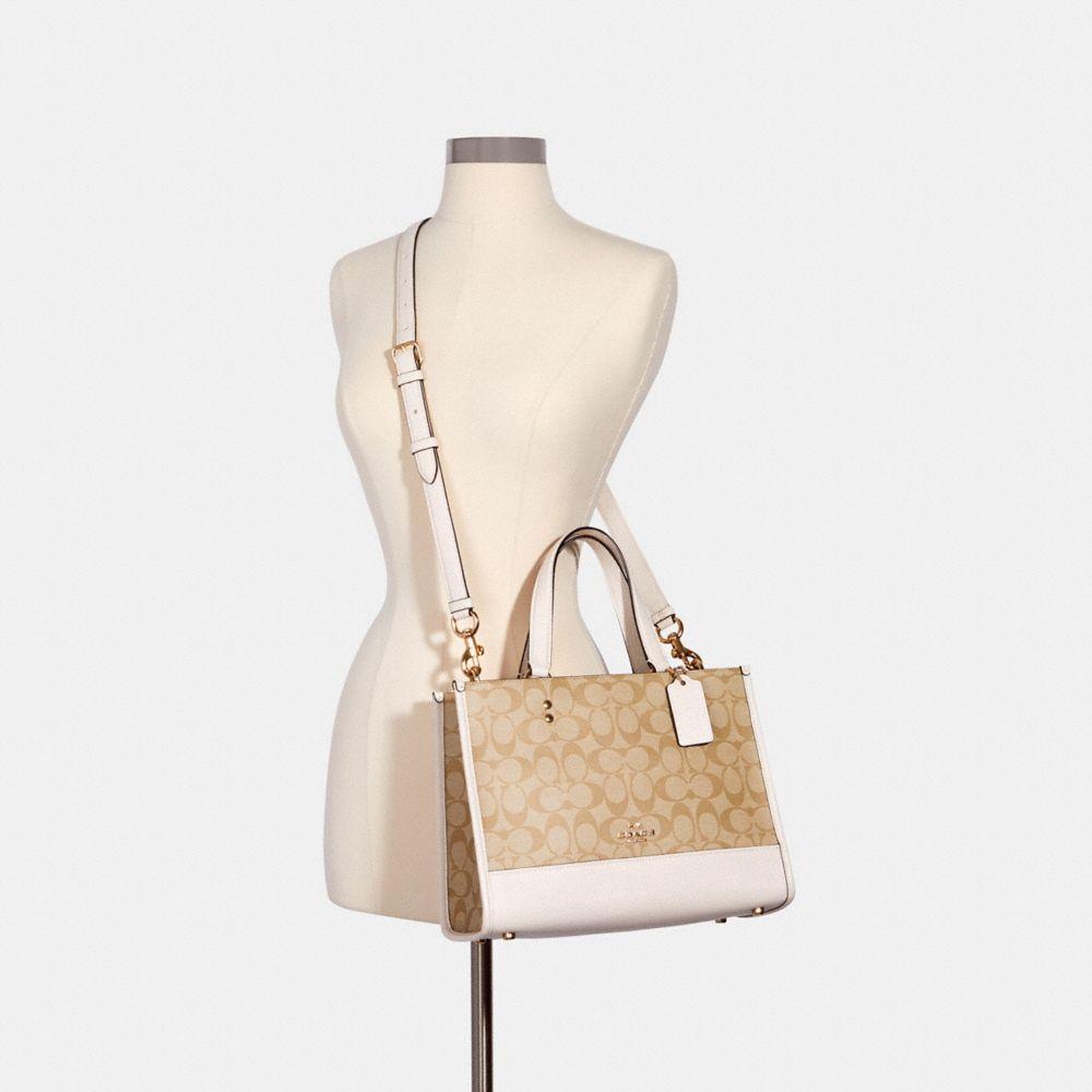 商品[国内直发] Coach|  蔻驰手提包女士专柜款Dempsey 30老花满印拼皮革单肩包斜挎包 大号1955  IMDQC,价格¥2010,第7张图片详细描述