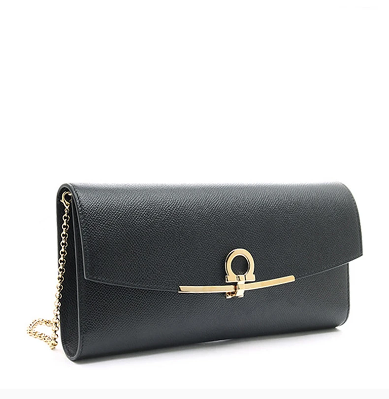 商品Salvatore Ferragamo|Salvatore Ferragamo 菲拉格慕 女士黑色皮质迷你包挎包 22-C941-0674023,价格¥4175,第3张图片详细描述